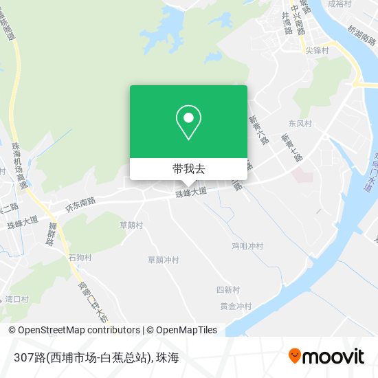 307路(西埔市场-白蕉总站)地图