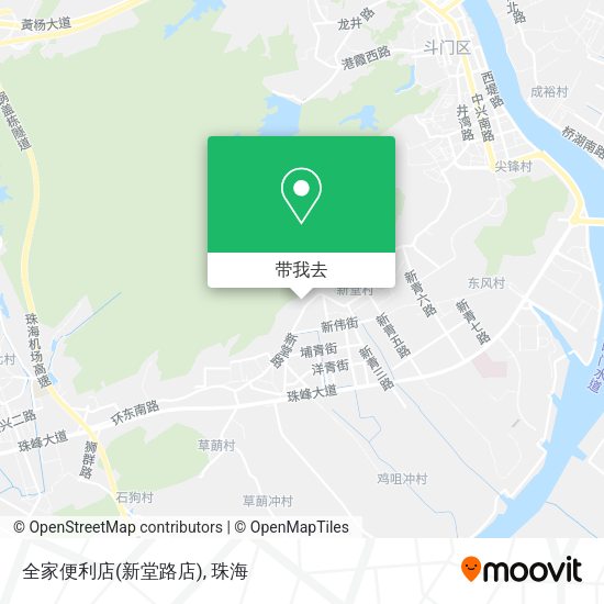 全家便利店(新堂路店)地图