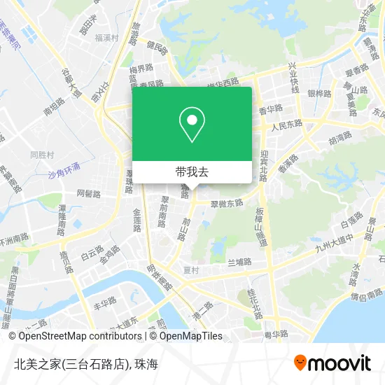 北美之家(三台石路店)地图