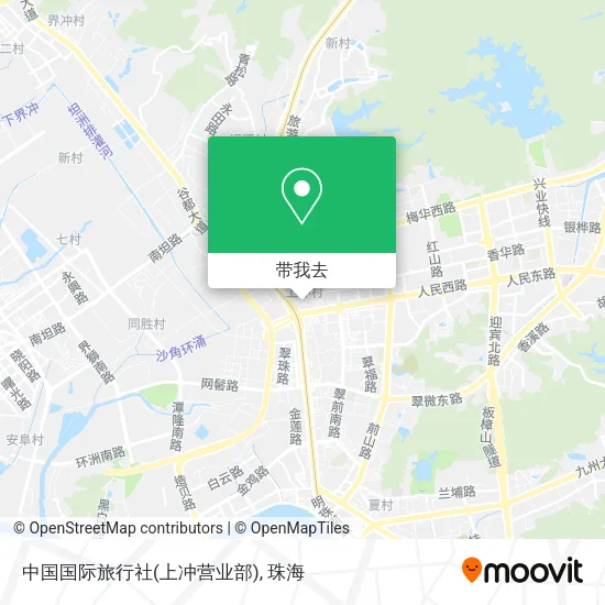 中国国际旅行社(上冲营业部)地图
