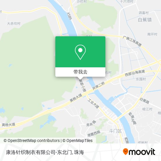 康洛针织制衣有限公司-东北门地图