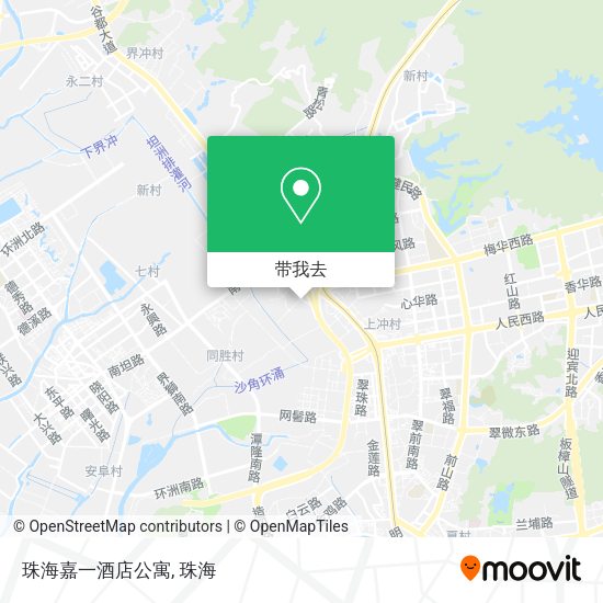 珠海嘉一酒店公寓地图