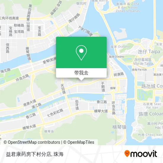 益君康药房下村分店地图
