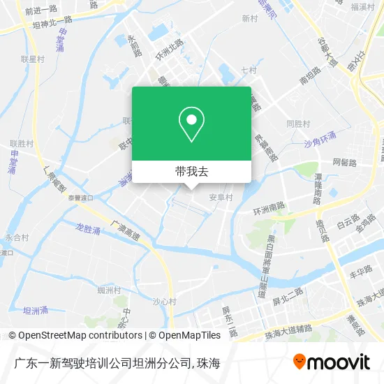 广东一新驾驶培训公司坦洲分公司地图