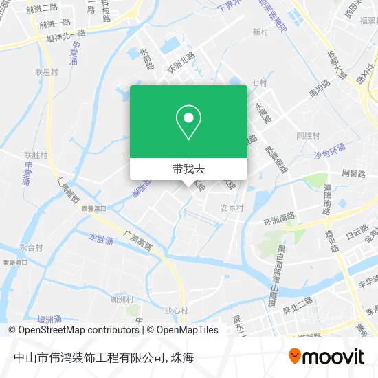 中山市伟鸿装饰工程有限公司地图