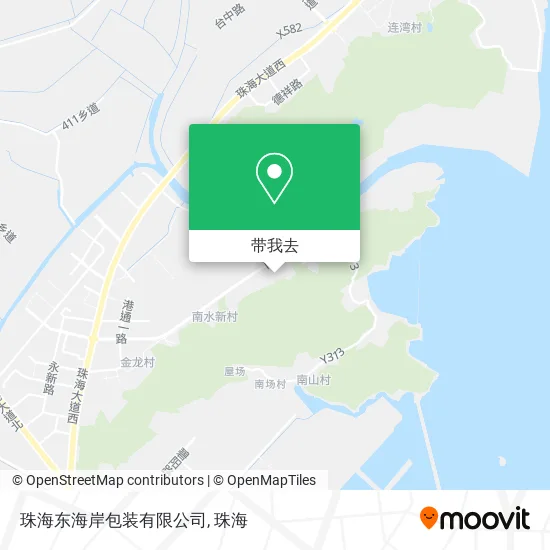 珠海东海岸包装有限公司地图