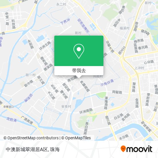 中澳新城翠湖居A区地图