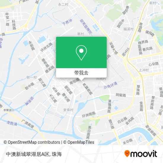 中澳新城翠湖居A区地图