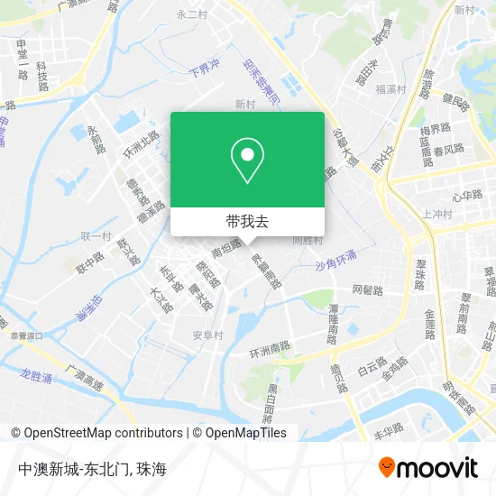 中澳新城-东北门地图