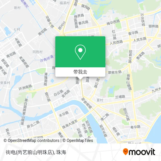 街电(尚艺前山明珠店)地图