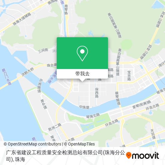 广东省建设工程质量安全检测总站有限公司(珠海分公司)地图