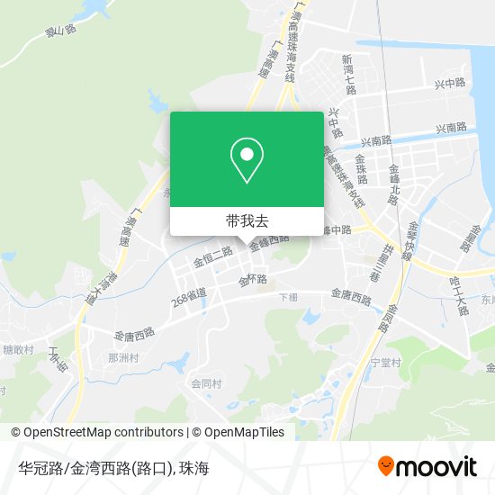 华冠路/金湾西路(路口)地图