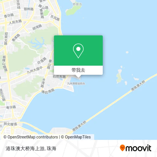 港珠澳大桥海上游地图