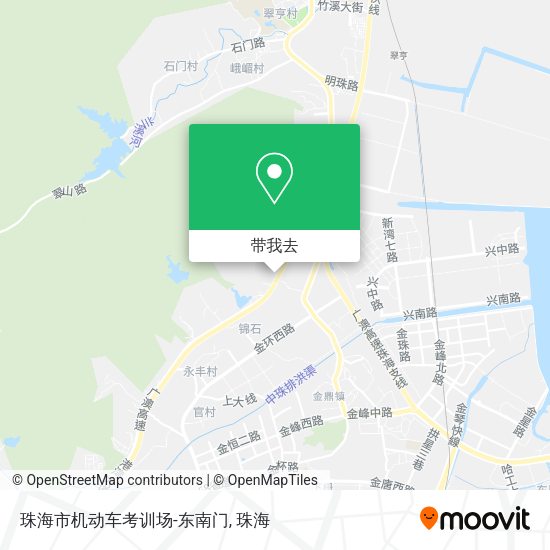 珠海市机动车考训场-东南门地图