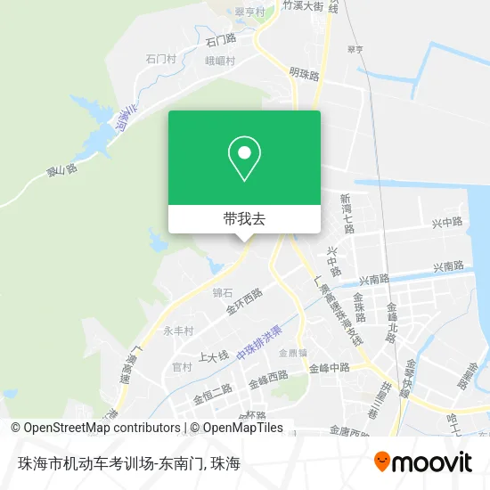 珠海市机动车考训场-东南门地图