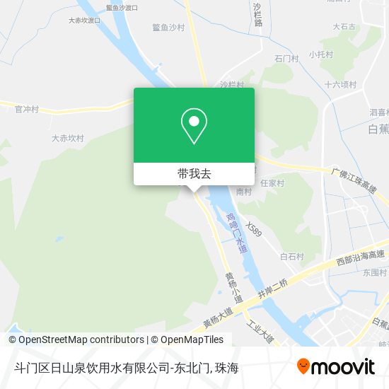 斗门区日山泉饮用水有限公司-东北门地图