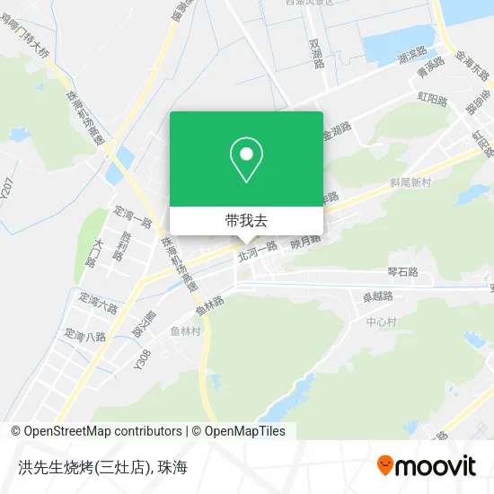 洪先生烧烤(三灶店)地图
