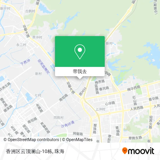香洲区云顶澜山-10栋地图