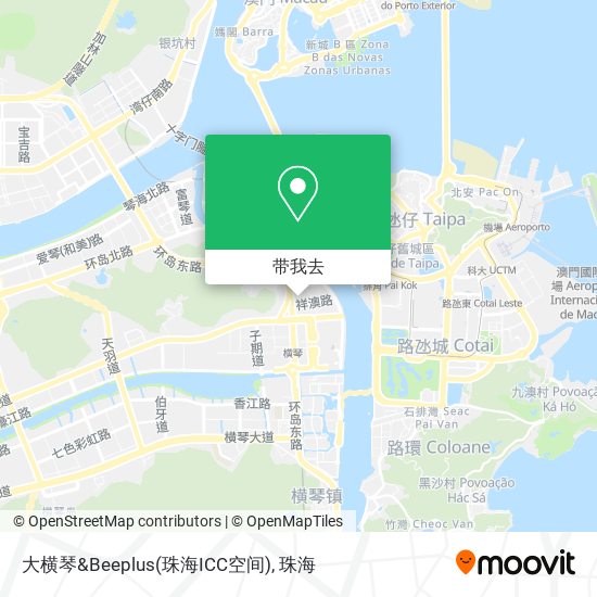 大横琴&Beeplus(珠海ICC空间)地图