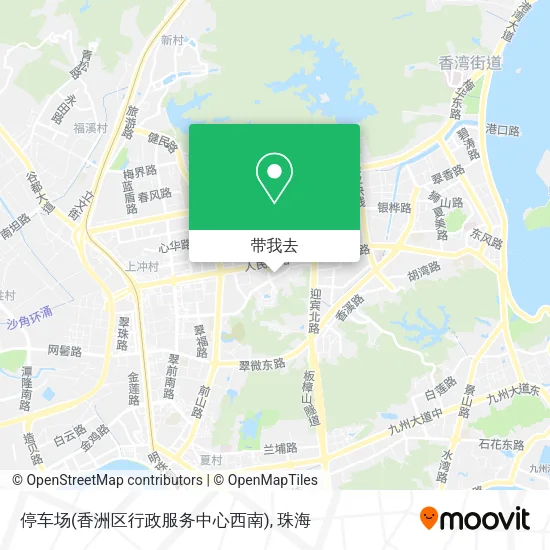停车场(香洲区行政服务中心西南)地图