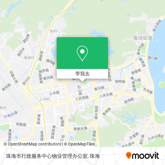 珠海市行政服务中心物业管理办公室地图