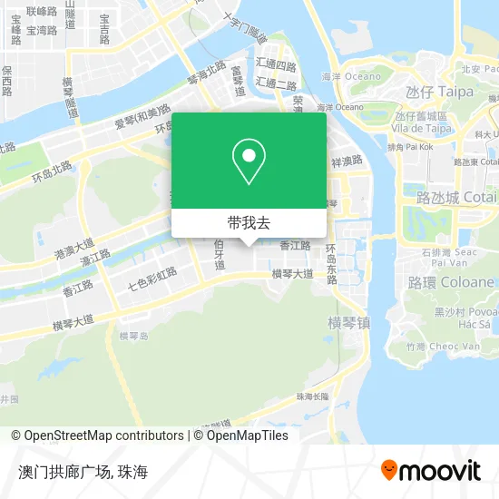 澳门拱廊广场地图