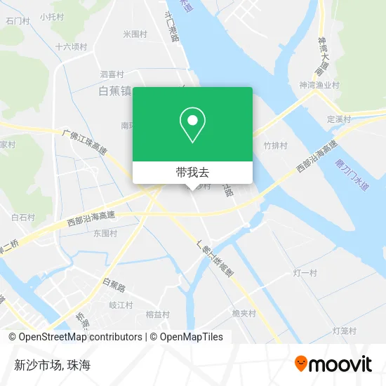 新沙市场地图