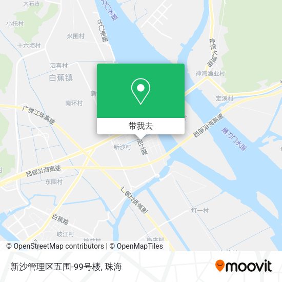 新沙管理区五围-99号楼地图