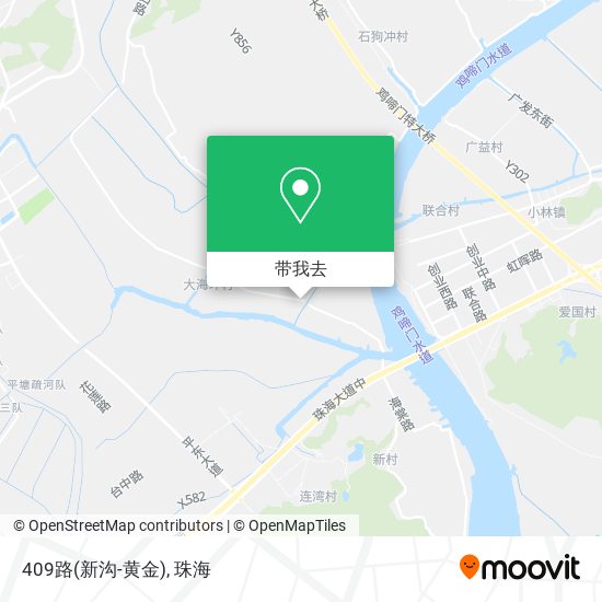 409路(新沟-黄金)地图