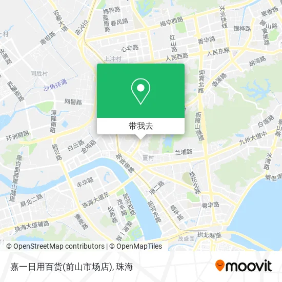 嘉一日用百货(前山市场店)地图