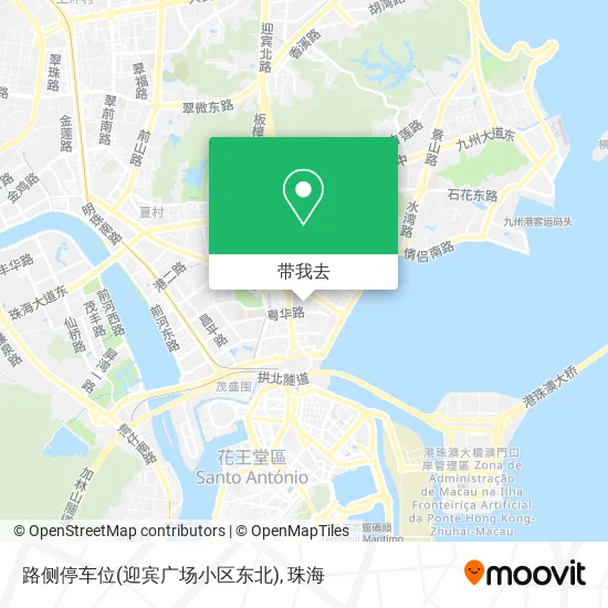 路侧停车位(迎宾广场小区东北)地图