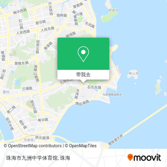 珠海市九洲中学体育馆地图