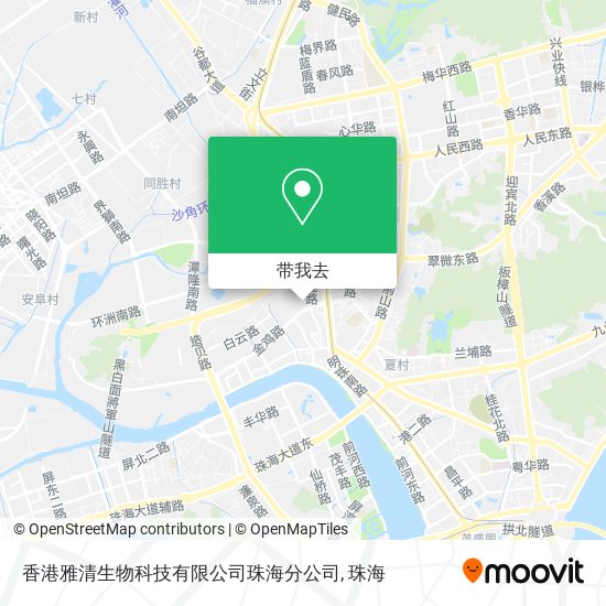 香港雅清生物科技有限公司珠海分公司地图