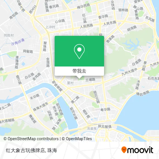 红大象古玩佛牌店地图