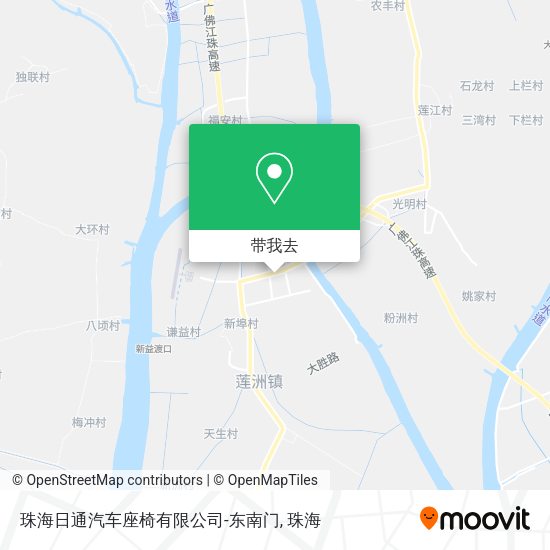 珠海日通汽车座椅有限公司-东南门地图