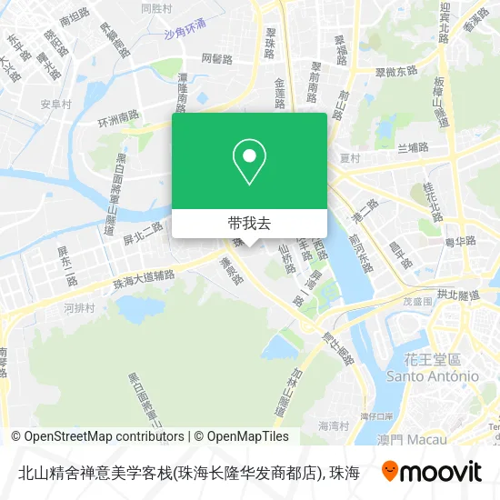 北山精舍禅意美学客栈(珠海长隆华发商都店)地图