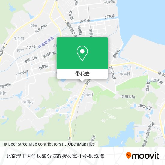 北京理工大学珠海分院教授公寓-1号楼地图
