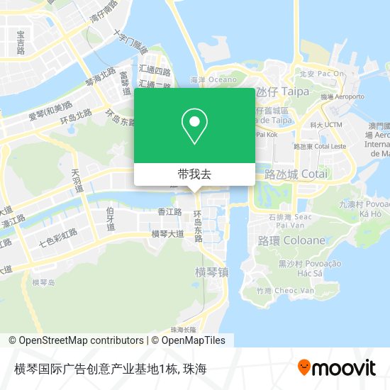 横琴国际广告创意产业基地1栋地图