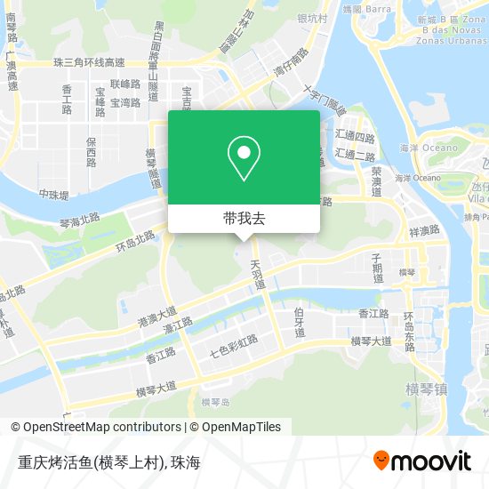 重庆烤活鱼(横琴上村)地图