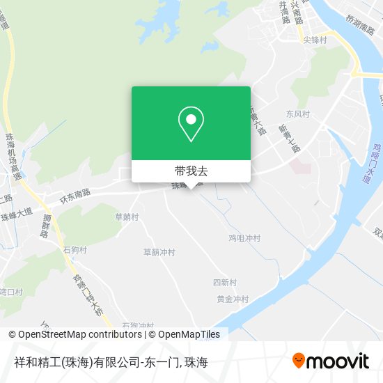 祥和精工(珠海)有限公司-东一门地图