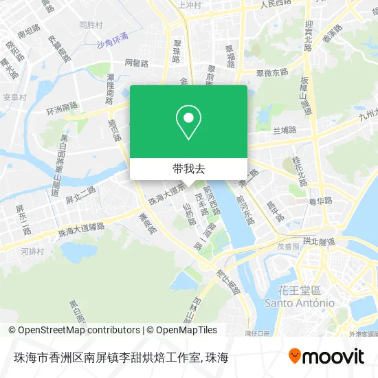 珠海市香洲区南屏镇李甜烘焙工作室地图