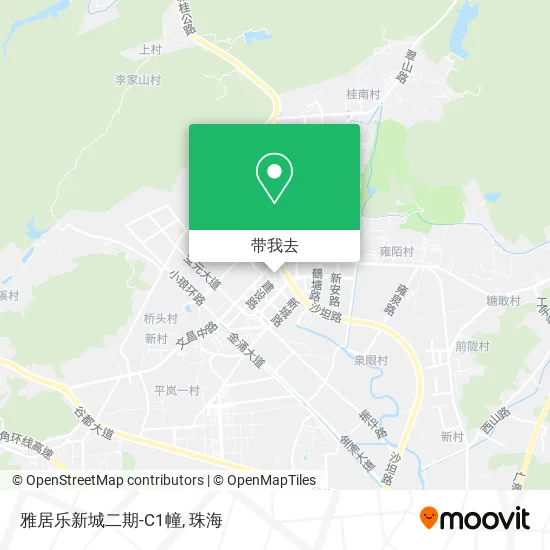 雅居乐新城二期-C1幢地图