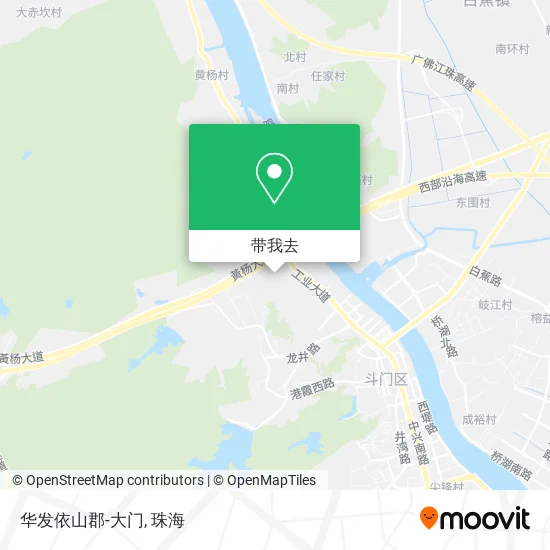 华发依山郡-大门地图