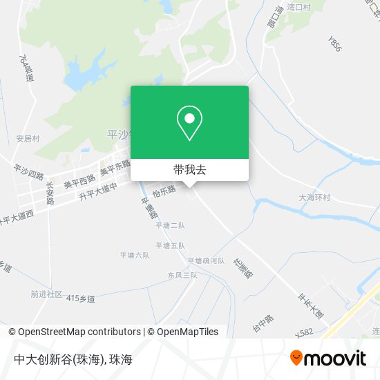 中大创新谷(珠海)地图