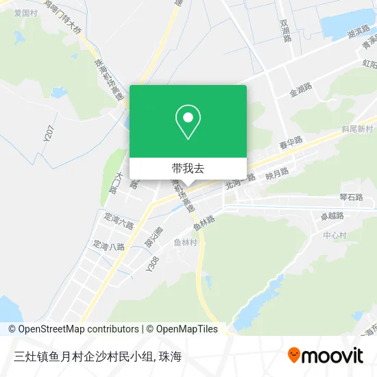 三灶镇鱼月村企沙村民小组地图