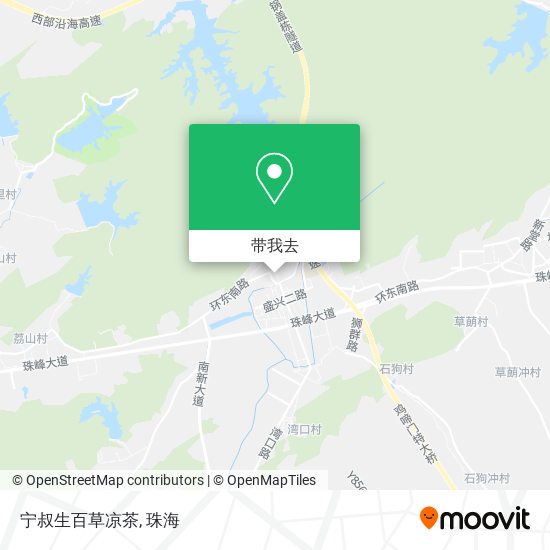 宁叔生百草凉茶地图