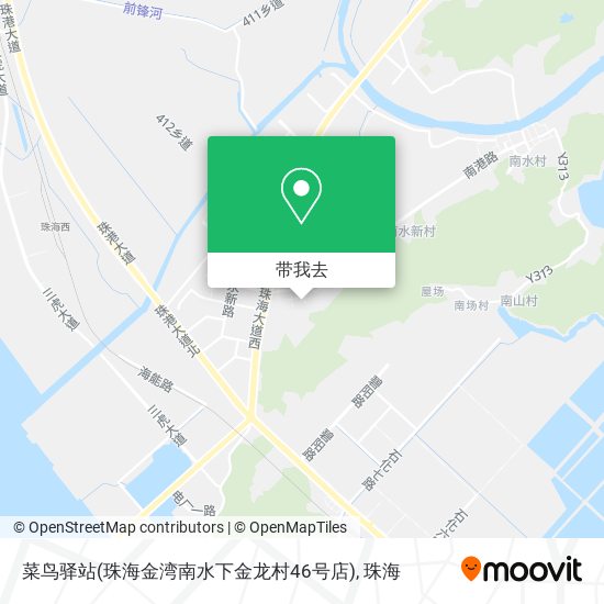 菜鸟驿站(珠海金湾南水下金龙村46号店)地图