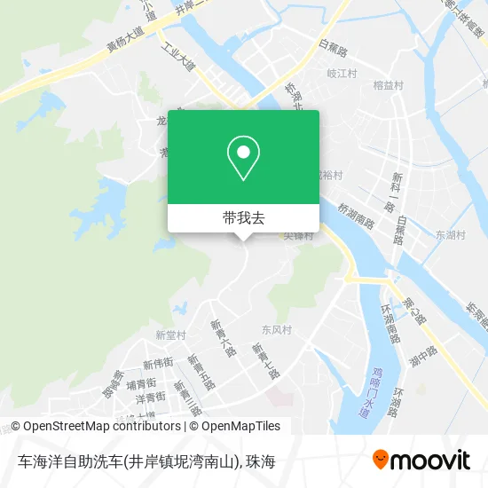 车海洋自助洗车(井岸镇坭湾南山)地图