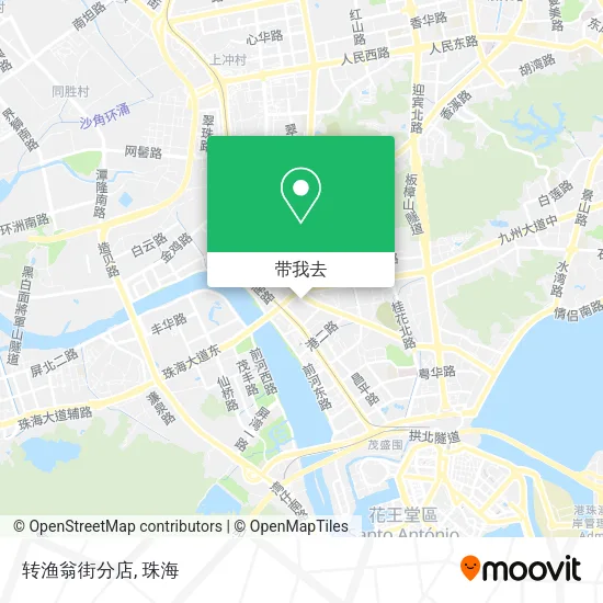 转渔翁街分店地图