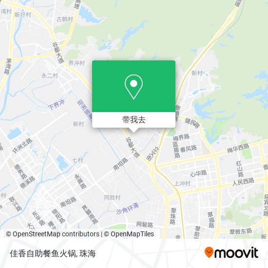 佳香自助餐鱼火锅地图